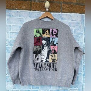 TAYLOR SWIFT THE ERAS TOUR HEATHER GRAY CREWNECK SMALL